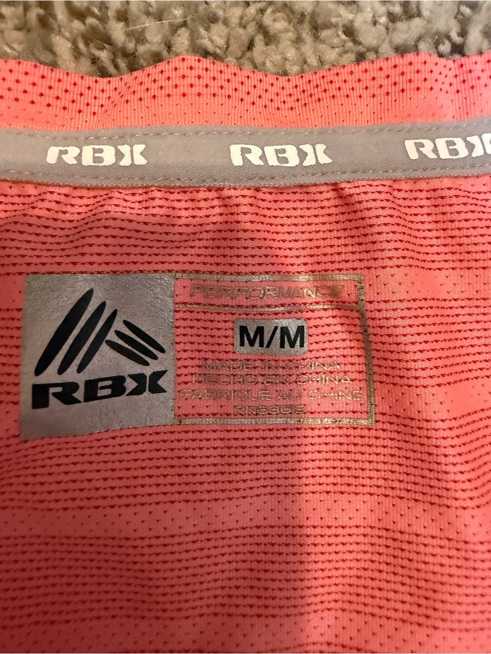 RBX Athletic Coral Pink Women's Short Sleeve Performance Tee Medium - Picture 2 of 6